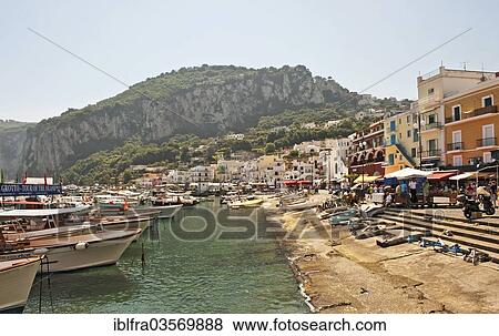 "Marina Grande, harbor promenade with boats, Capri, Campania, Italy, Europe" View Large Photo Image Stock Photo - "Marina Grande, harbor promenade with boats, Capri, Campania, Italy, Europe". Fotosearch