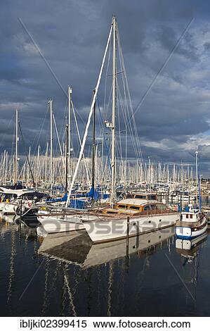 Stock Photography - "Marina, Heiligenhafen, Baltic Sea, Schleswig-Holstein, Germany, Europe". Fotosearch