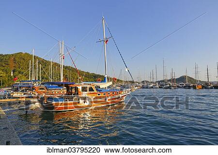 "Marina in Gocek, Mugla Province, Lycian Coast, Lycia, Aegean, Turkey, Asia" View Large Photo Image Stock Image - "Marina in Gocek, Mugla Province, Lycian Coast, Lycia, Aegean, Turkey, Asia". Fotosearch