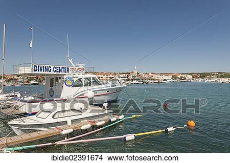 Picture - "Marina in Pakostane, Dalmatia, Croatia, Southern Europe, Europe". Fotosearch
