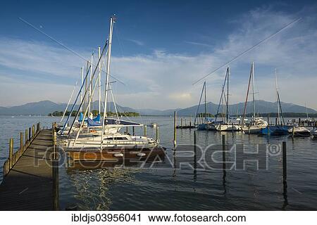 "Marina, Lake Chiemsee, Gstadt, Upper Bavaria, Bavaria, Germany, Europe" View Large Photo Image Stock Image - "Marina, Lake Chiemsee, Gstadt, Upper Bavaria, Bavaria, Germany, Europe". Fotosearch