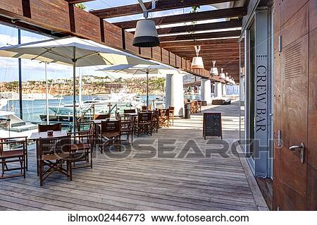 Stock Image - "Marina of Port Adriano, designed by Philippe Starck, Port Adriano, El Toro, Mallorca, Majorca, Balearic Islands, Spain, Europe". Fotosearch