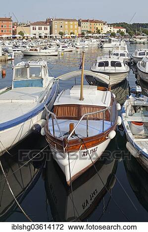 Stock Image - "Marina of Rovinj, Rovinj, Istria, Croatia, Europe". Fotosearch