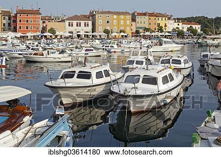 Stock Image - "Marina of Rovinj, Rovinj, Istria, Croatia, Europe". Fotosearch