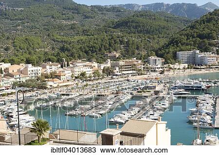 "Marina, Port de Soller, Majorca, Balearic Islands, Spain, Europe" View Large Photo Image Stock Image - "Marina, Port de Soller, Majorca, Balearic Islands, Spain, Europe". Fotosearch