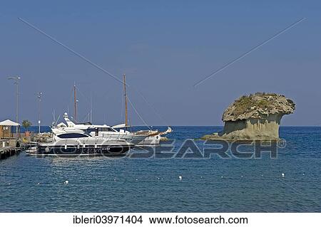 "Marina with Rock Fungo, Lacco Ameno, Ischia, Gulf of Naples, Italy, Europe" View Large Photo Image Picture - "Marina with Rock Fungo, Lacco Ameno, Ischia, Gulf of Naples, Italy, Europe". Fotosearch