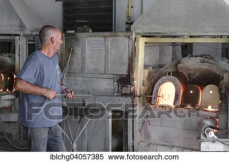 "Mario Panciera, glassblower maestro, Pino Signoretto glassmaster studio, Murano, Venice, Veneto Region, Italy, Europe" View Large Photo Image Stock Photography - "Mario Panciera, glassblower maestro, Pino Signoretto glassmaster studio, Murano, Venice, Veneto Region, Italy, Europe". Fotosearch