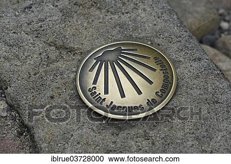 "Marker for the Way of St. James, Cathedral of Our Lady of Le Puy-en-Velay or Cathedrale Notre-Dame du Puy, Le Puy-en-Velay, Haute Loire, Auvergne, France, Europe" View Large Photo Image Stock Image - "Marker for the Way of St. James, Cathedral of Our Lady of Le Puy-en-Velay or Cathedrale Notre-Dame du Puy, Le Puy-en-Velay, Haute Loire, Auvergne, France, Europe". Fotosearch