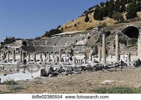 "Market Basilica and Odeon of Ephesus, Ephesos, Efes, Izmir, Turkish Aegean, western Turkey, Turkey, Asia" View Large Photo Image Picture - "Market Basilica and Odeon of Ephesus, Ephesos, Efes, Izmir, Turkish Aegean, western Turkey, Turkey, Asia". Fotosearch