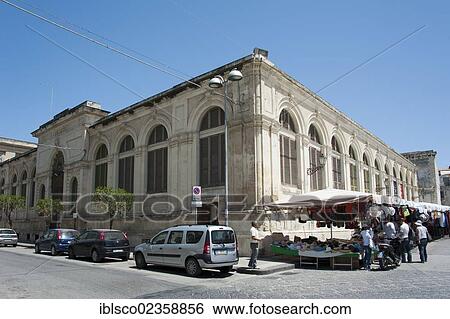 "Market hall, Siracusa, Syracuse, Ortygia Island, Ortigia, Sicily, Italy, Europe" View Large Photo Image Stock Photograph - "Market hall, Siracusa, Syracuse, Ortygia Island, Ortigia, Sicily, Italy, Europe". Fotosearch