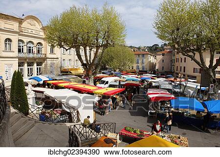 "Market in Apt city, Luberon, Vaucluse, France, Europe" View Large Photo Image Stock Image - "Market in Apt city, Luberon, Vaucluse, France, Europe". Fotosearch