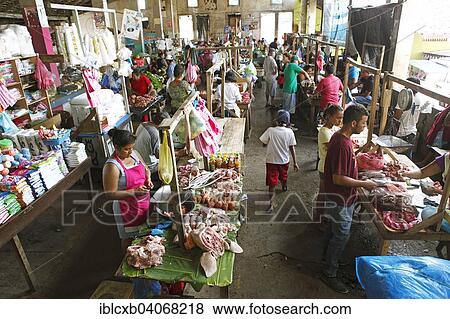 Stock Photo - "Market mall, Granada City Market, Mercado Municipal, Granada, province of Granada, Nicaragua, North America". Fotosearch