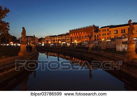 "Market square at dusk, Padua, Italy, Europe" View Large Photo Image Stock Photo - "Market square at dusk, Padua, Italy, Europe". Fotosearch
