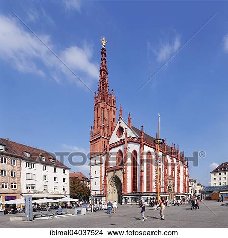 "Market square with Marienkapelle, St. Mary's Chapel, Wurzburg, Lower Franconia, Bavaria, Germany, Europe" View Large Photo Image Picture - "Market square with Marienkapelle, St. Mary's Chapel, Wurzburg, Lower Franconia, Bavaria, Germany, Europe". Fotosearch