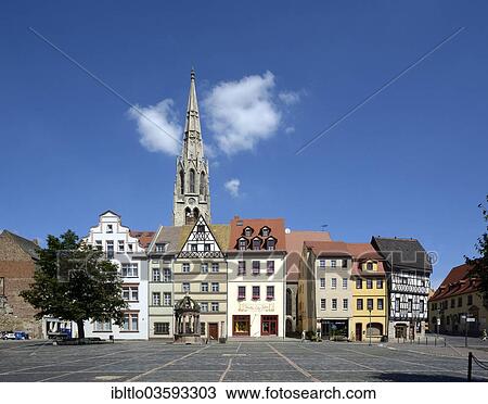 "Market square with the town church of St. Maximi, Merseburg, Saxony-Anhalt, Germany, Europe" View Large Photo Image Stock Image - "Market square with the town church of St. Maximi, Merseburg, Saxony-Anhalt, Germany, Europe". Fotosearch