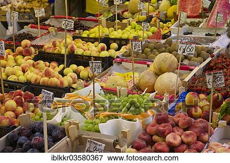 Stock Photo - "Market stalls, Palermo, Province of Palermo, Sicily, Italy, Europe". Fotosearch