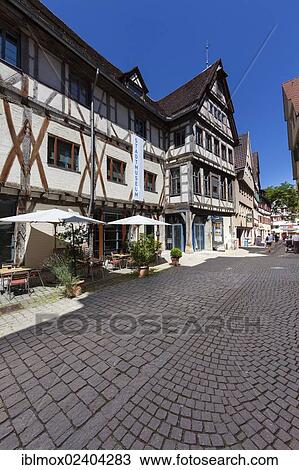 Stock Image - "Marketplace, Tuebingen, Swabian Alb, Baden-Wuerttemberg, Germany, Europe, PublicGround, Europe". Fotosearch