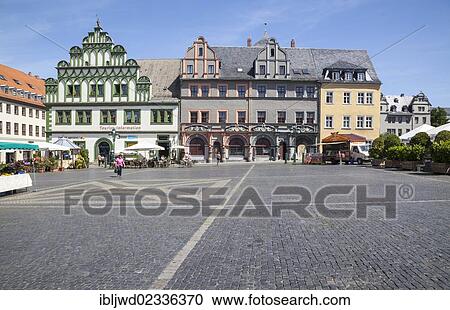 "Marktplatz, market square, Weimar, Thuringia, Germany, Europe" View Large Photo Image Stock Image - "Marktplatz, market square, Weimar, Thuringia, Germany, Europe". Fotosearch