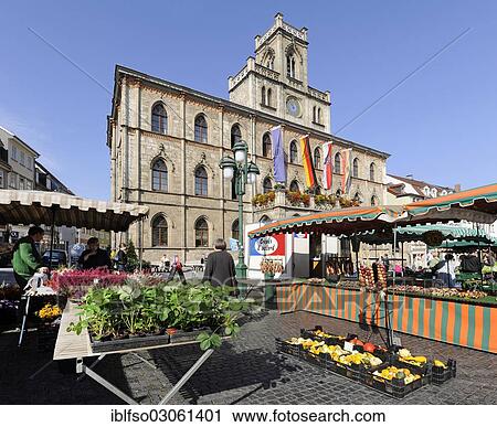 "Marktplatz square and the Town Hall, Weimar, Thuringia, Germany, Europe" View Large Photo Image Stock Image - "Marktplatz square and the Town Hall, Weimar, Thuringia, Germany, Europe". Fotosearch