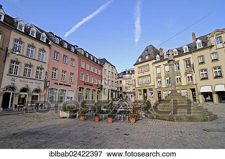 Marktplatz square, Echternach, Luxembourg, Europe, PublicGround, Europe View Large Photo Image Stock Photo - Marktplatz square, Echternach, Luxembourg, Europe, PublicGround, Europe. Fotosearch