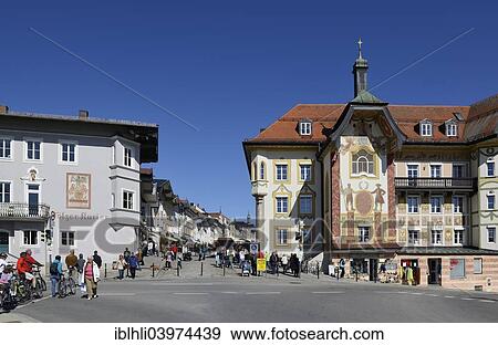 "Marktstrasse Street, historic centre, Bad Tolz, Upper Bavaria, Bavaria, Germany, Europe" View Large Photo Image Stock Photo - "Marktstrasse Street, historic centre, Bad Tolz, Upper Bavaria, Bavaria, Germany, Europe". Fotosearch