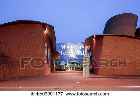 "MARTa Herford, contemporary art and design museum of 21st century, by architect Frank O. Gehry, Herford, Westphalia, North Rhine-Westphalia, Germany, Europe" View Large Photo Image Stock Photo - "MARTa Herford, contemporary art and design museum of 21st century, by architect Frank O. Gehry, Herford, Westphalia, North Rhine-Westphalia, Germany, Europe". Fotosearch