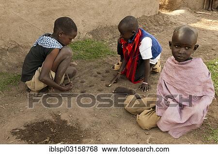 Stock Photo - "Masai children, Masai Mara, Rift Valley Province, Kenya, Africa". Fotosearch