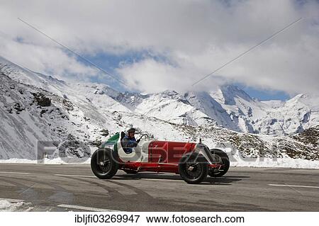 "Maserati 8 CM, built in 1933, International Grossglockner Grand Prix 2012, classic car mountain rally, Grossglockner High Alpine Road, Grossglockner, Tyrol, Austria, Europe" View Large Photo Image Stock Photo - "Maserati 8 CM, built in 1933, International Grossglockner Grand Prix 2012, classic car mountain rally, Grossglockner High Alpine Road, Grossglockner, Tyrol, Austria, Europe". Fotosearch