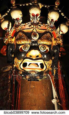 "Mask for the traditional Tsam dance in the Erdene Zuu Monastery, Karakorum, Kharkhorin, southern steppe, Ovorkhangai Province, Mongolia, Asia" View Large Photo Image Stock Photo - "Mask for the traditional Tsam dance in the Erdene Zuu Monastery, Karakorum, Kharkhorin, southern steppe, Ovorkhangai Province, Mongolia, Asia". Fotosearch