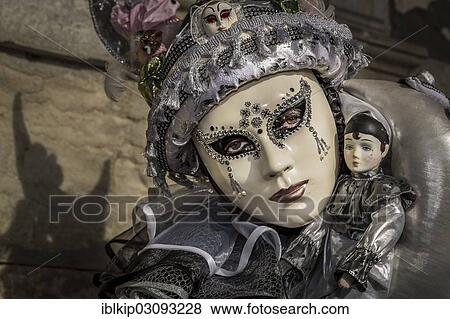 "Masked woman at the Carnival in Venice, San Marco, Venice, Italy, Europe" View Large Photo Image Stock Photo - "Masked woman at the Carnival in Venice, San Marco, Venice, Italy, Europe". Fotosearch