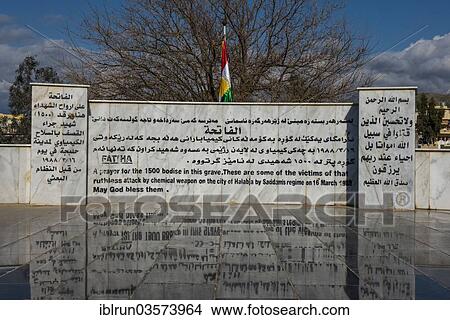 "Mass grave on Halabja cemetery, Halabja, Iraqi Kurdistan, Iraq, Asia" View Large Photo Image Picture - "Mass grave on Halabja cemetery, Halabja, Iraqi Kurdistan, Iraq, Asia". Fotosearch