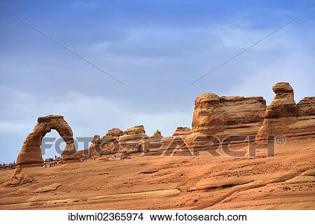"Mass tourism, tourists at the Delicate Arch rock formation, Arches National Park, Moab, Utah, United States of America, USA" View Large Photo Image Picture - "Mass tourism, tourists at the Delicate Arch rock formation, Arches National Park, Moab, Utah, United States of America, USA". Fotosearch