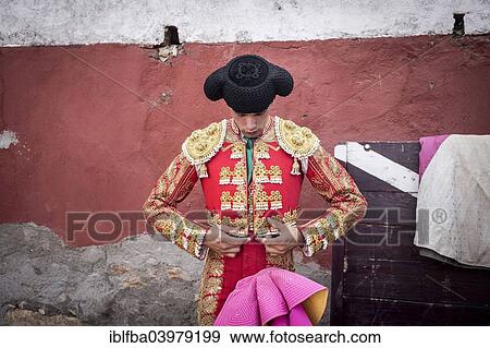 "Matador before a bullfight in the arena, Barco de Avila, Avila, Castile and Leon, Spain, Europe" View Large Photo Image Stock Photo - "Matador before a bullfight in the arena, Barco de Avila, Avila, Castile and Leon, Spain, Europe". Fotosearch