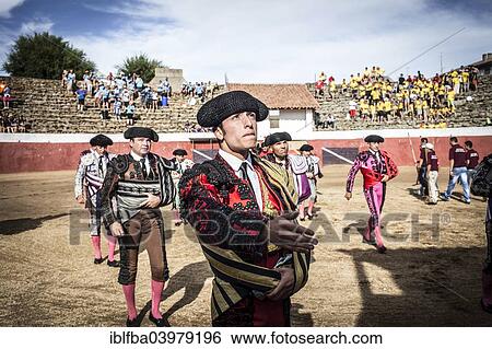 "Matadors before a bullfight, Barco de Avila, Avila, Castile and Leon, Spain, Europe" View Large Photo Image Stock Photograph - "Matadors before a bullfight, Barco de Avila, Avila, Castile and Leon, Spain, Europe". Fotosearch
