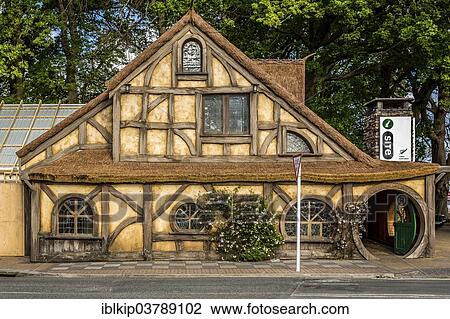 "Matamata I-Site or tourist information centre, looking like a Hobbit house, Matamata, North Island, New Zealand, Oceania" View Large Photo Image Stock Image - "Matamata I-Site or tourist information centre, looking like a Hobbit house, Matamata, North Island, New Zealand, Oceania". Fotosearch