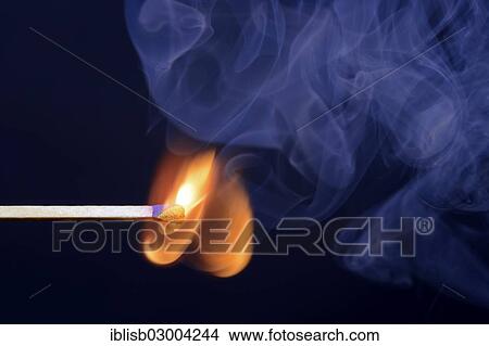 "Match being lit, blue smoke" View Large Photo Image Picture - "Match being lit, blue smoke". Fotosearch