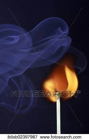 "Matchstick being ignited, with blue smoke" View Large Photo Image Stock Photo - "Matchstick being ignited, with blue smoke". Fotosearch