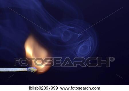 "Matchstick being ignited, with blue smoke" View Large Photo Image Stock Photo - "Matchstick being ignited, with blue smoke". Fotosearch