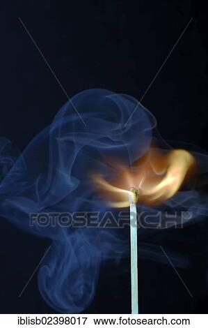 "Matchstick being ignited, with blue smoke" View Large Photo Image Stock Photo - "Matchstick being ignited, with blue smoke". Fotosearch