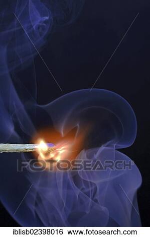 "Matchstick being ignited, with blue smoke" View Large Photo Image Stock Photograph - "Matchstick being ignited, with blue smoke". Fotosearch