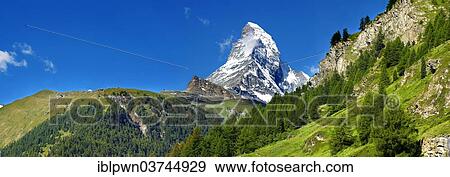 "Matterhorn mountain peak, Swiss Alps, Zermatt, Canton of Valais, Switzerland, Europe" View Large Photo Image Stock Photo - "Matterhorn mountain peak, Swiss Alps, Zermatt, Canton of Valais, Switzerland, Europe". Fotosearch