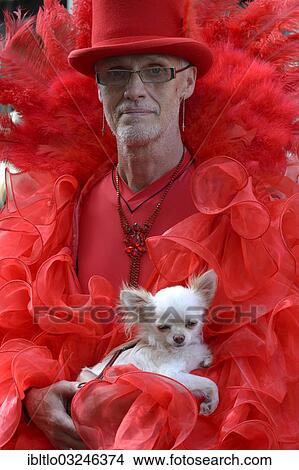 "Mature man in scene clothes with dog, Wave-Gotik-Treffen, Leipzig, Saxony, Germany, Europe" View Large Photo Image Picture - "Mature man in scene clothes with dog, Wave-Gotik-Treffen, Leipzig, Saxony, Germany, Europe". Fotosearch