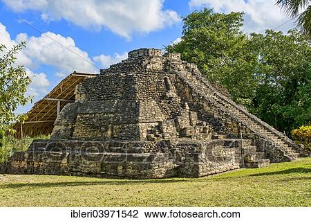 "Mayan step pyramid, Chacchoben, Quintana Roo, Mexico, North America" View Large Photo Image Stock Image - "Mayan step pyramid, Chacchoben, Quintana Roo, Mexico, North America". Fotosearch