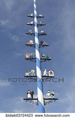 "Maypole, Grossmehring, Upper Bavaria, Bavaria, Germany, Europe" View Large Photo Image Stock Image - "Maypole, Grossmehring, Upper Bavaria, Bavaria, Germany, Europe". Fotosearch
