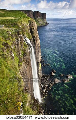 "Mealt Waterfall with Kilt Rock, Isle of Skye, Scotland, United Kingdom, Europe" View Large Photo Image Stock Image - "Mealt Waterfall with Kilt Rock, Isle of Skye, Scotland, United Kingdom, Europe". Fotosearch