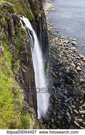 "Mealt Waterfall with Kilt Rock, Isle of Skye, Scotland, United Kingdom, Europe" View Large Photo Image Stock Photo - "Mealt Waterfall with Kilt Rock, Isle of Skye, Scotland, United Kingdom, Europe". Fotosearch