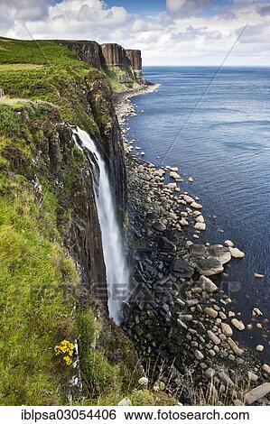 "Mealt Waterfall with Kilt Rock, Isle of Skye, Scotland, United Kingdom, Europe" View Large Photo Image Stock Photograph - "Mealt Waterfall with Kilt Rock, Isle of Skye, Scotland, United Kingdom, Europe". Fotosearch