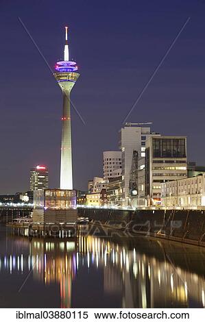"Media Harbour and Rhine Tower, Dusseldorf, North Rhine-Westphalia, Germany, Europe" View Large Photo Image Stock Photography - "Media Harbour and Rhine Tower, Dusseldorf, North Rhine-Westphalia, Germany, Europe". Fotosearch