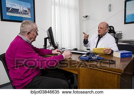 "Medical practice, elderly patient talking to the doctor, Germany, Europe" View Large Photo Image Stock Photography - "Medical practice, elderly patient talking to the doctor, Germany, Europe". Fotosearch