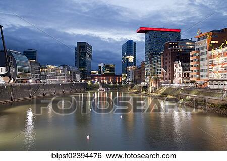 "Medienhafen district, Duesseldorf, North Rhine-Westphalia, Germany, Europe" View Large Photo Image Stock Photograph - "Medienhafen district, Duesseldorf, North Rhine-Westphalia, Germany, Europe". Fotosearch